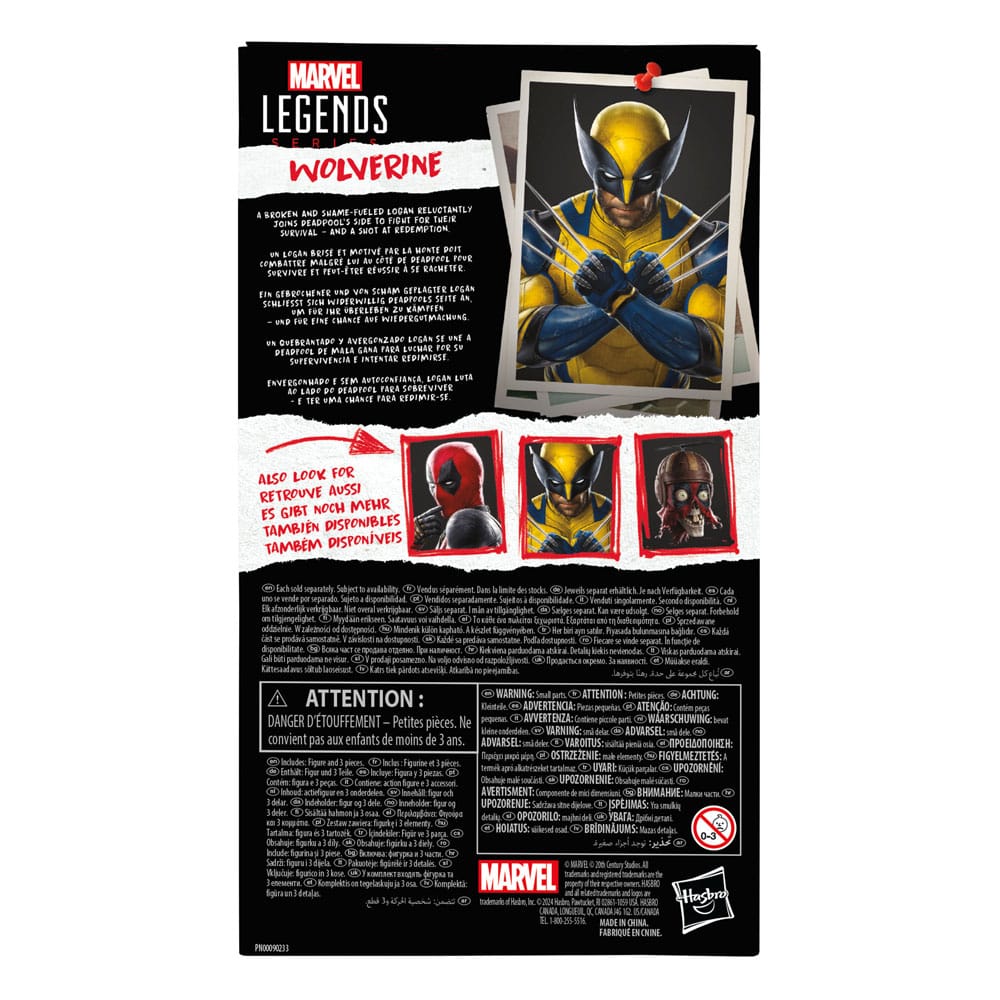 Deadpool & Wolverine Marvel Legends Action Figure Wolverine Hasbro