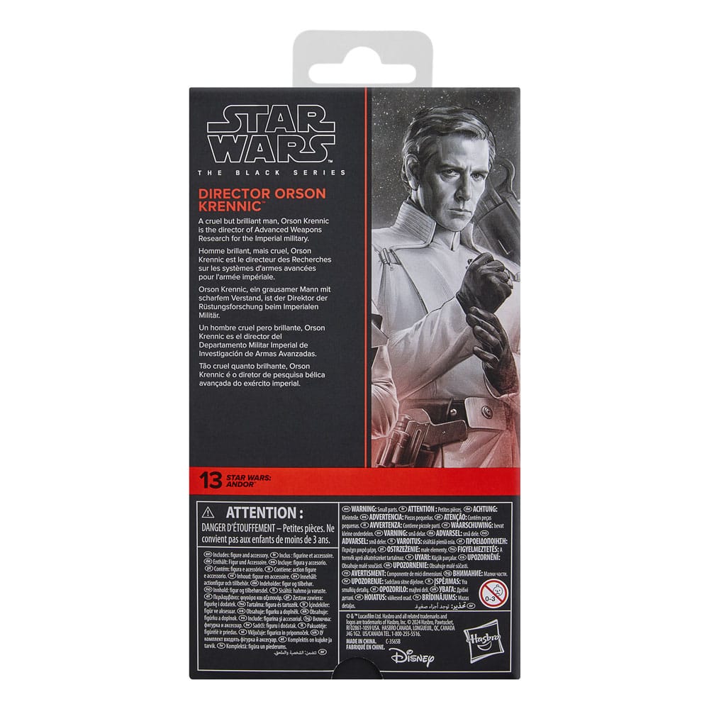 Star Wars Andor Black Series Action Figure Director Orson Krennic Hasbro