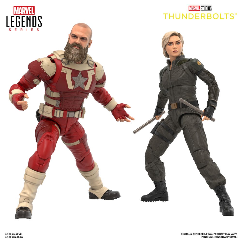 Thunderbolts Marvel Legends Action Figure 2 Pack Yelena Belova & Red Guardian Hasbro