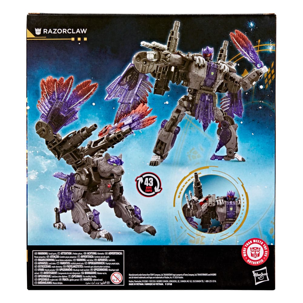 Transformers Age of the Primes Leader Class Action Figure Razorclaw Hasbro