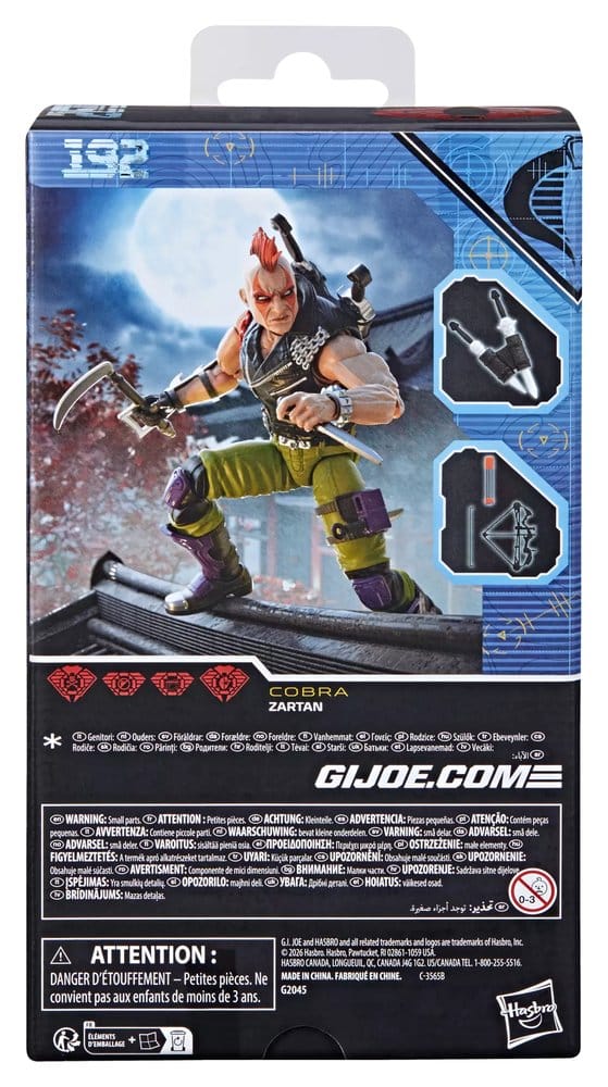 G.I. Joe Classified Series Action Figure #192 Ninja Force Zartan Hasbro