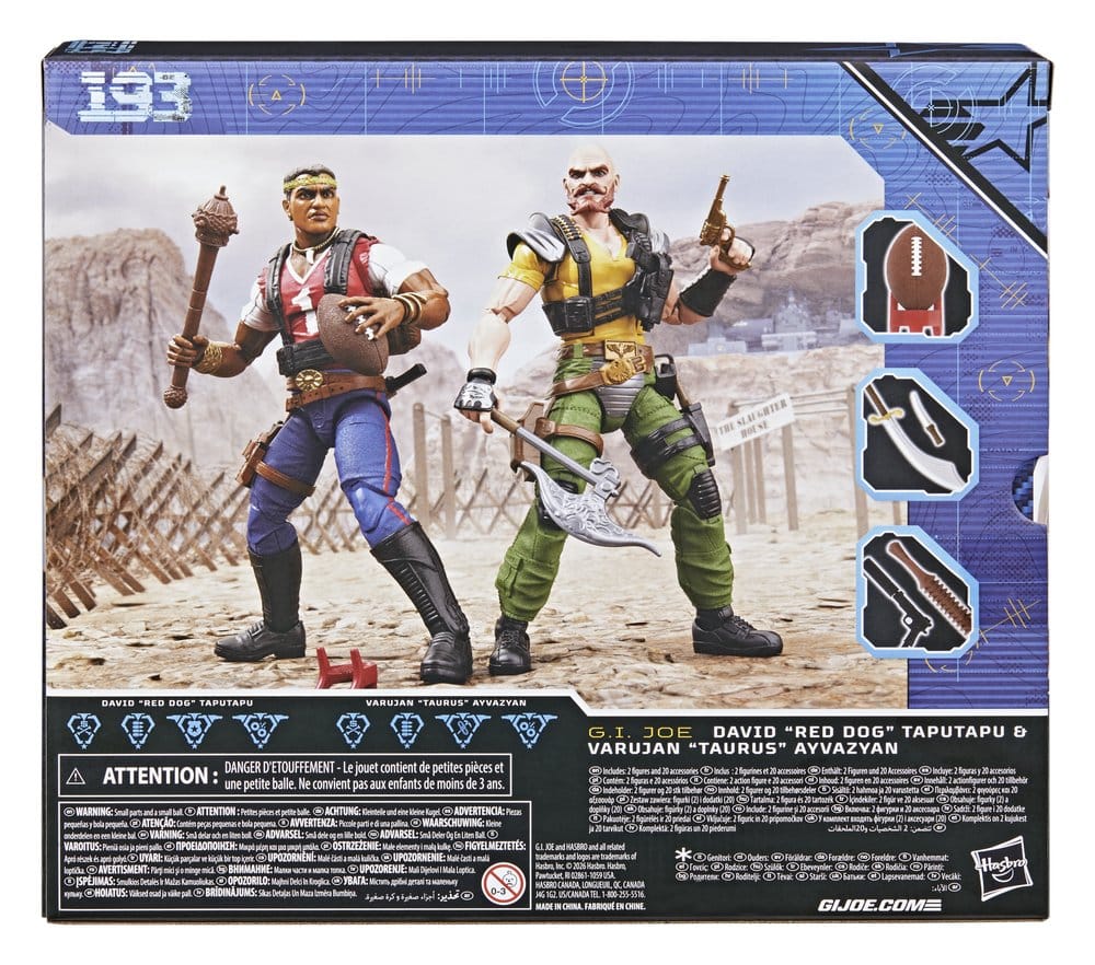 G.I. Joe Classified Series Action Figure 2 Pack #193 David "Red Dog" Taputapu & Varujan "Taurus" Ayvazyan Hasbro
