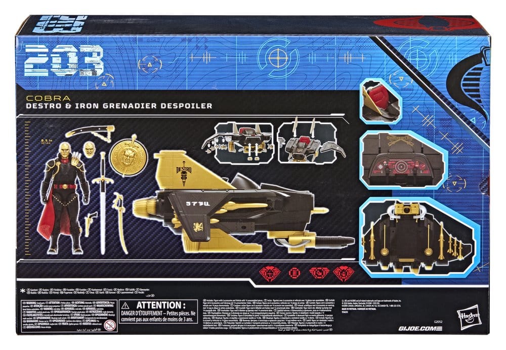 G.I. Joe Classified Series Action Figure and Vehicle Set #203 Destro & Iron Grenadier Despoiler Hasbro