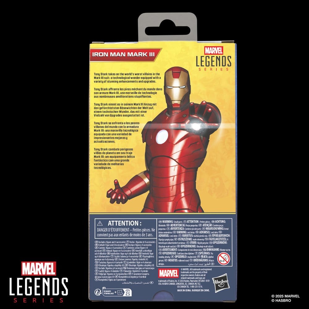 Iron Man Marvel Legends Series Action Figure Iron Man Mark III Hasbro