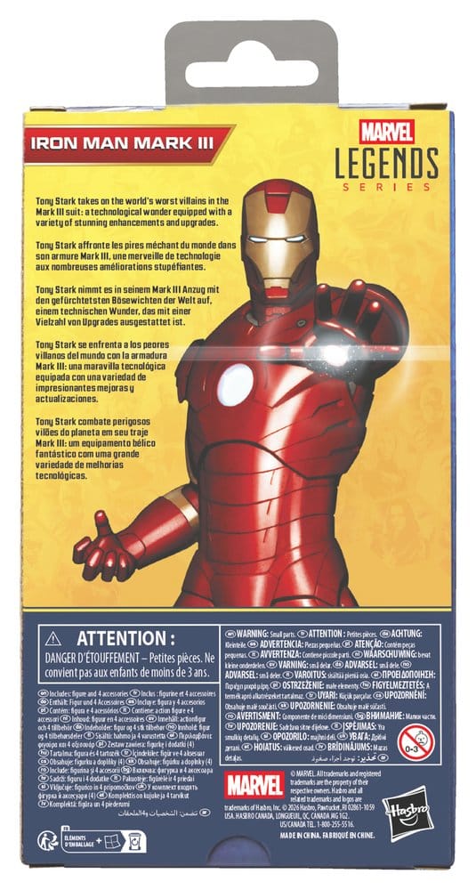 Iron Man Marvel Legends Series Action Figure Iron Man Mark III Hasbro