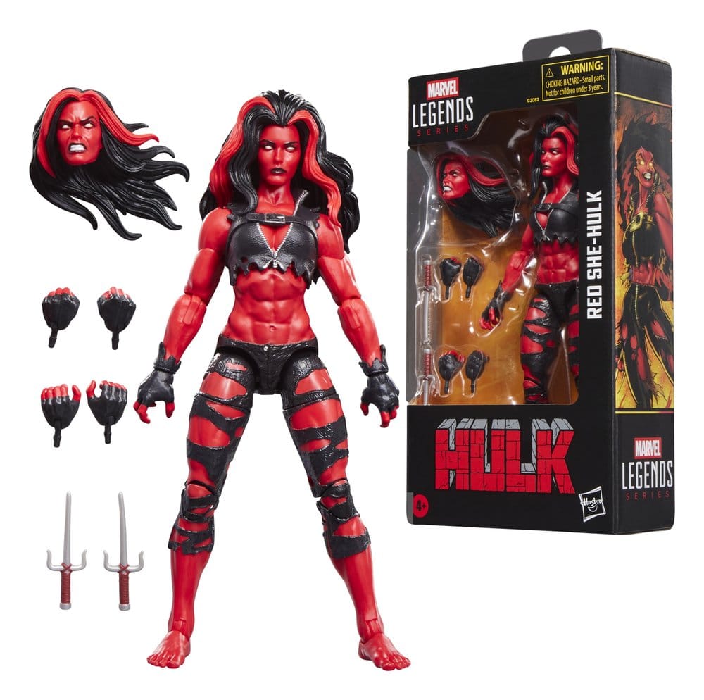 Hulk Marvel Legends Action Figure Red She Hulk Hasbro