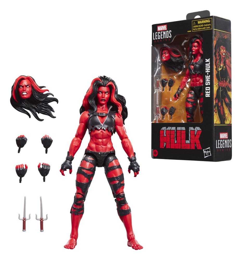 Hulk Marvel Legends Action Figure Red She Hulk Hasbro