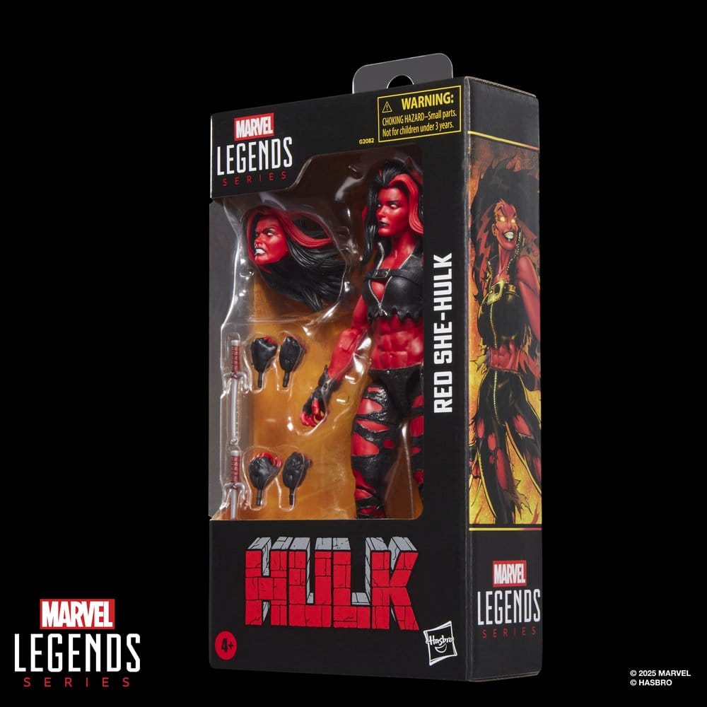 Hulk Marvel Legends Action Figure Red She Hulk Hasbro
