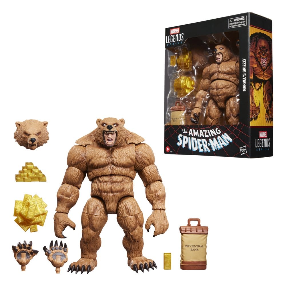 The Amazing Spider-Man Marvel Legends Action Figure Marvel's Grizzly Hasbro