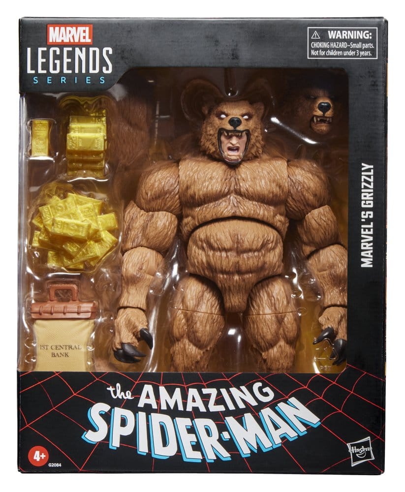 The Amazing Spider-Man Marvel Legends Action Figure Marvel's Grizzly Hasbro