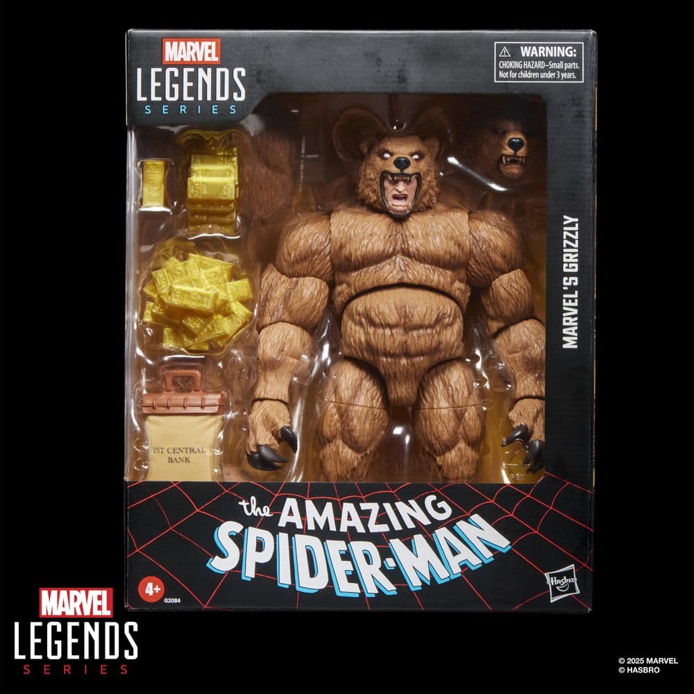 The Amazing Spider-Man Marvel Legends Action Figure Marvel's Grizzly Hasbro