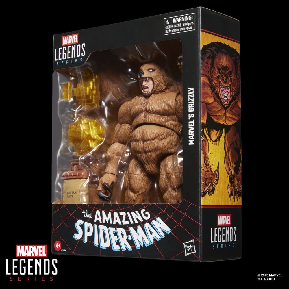 The Amazing Spider-Man Marvel Legends Action Figure Marvel's Grizzly Hasbro