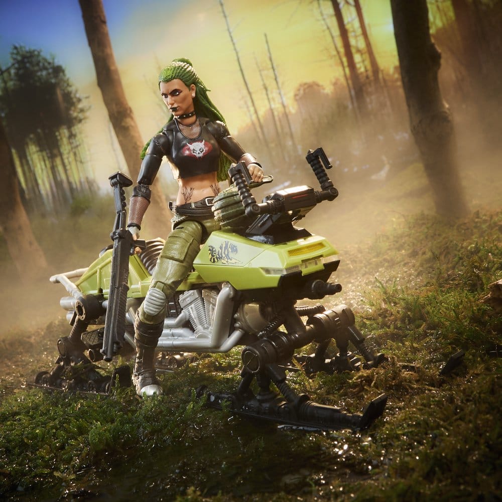 G.I. Joe Classified Series Action Figure and Vehicle Set #194 Zanya and Dreadnok Chameleon Swamp Skier Hasbro