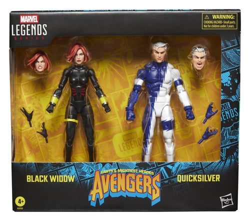 Avengers Marvel Legends Action Figure 2 Pack Black Widow & Quicksilver Hasbro