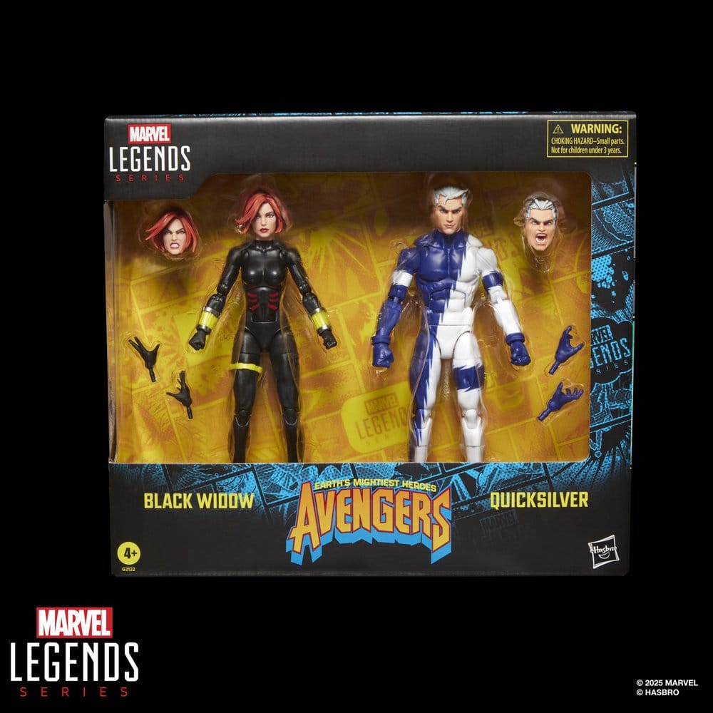 Avengers Marvel Legends Action Figure 2 Pack Black Widow & Quicksilver Hasbro