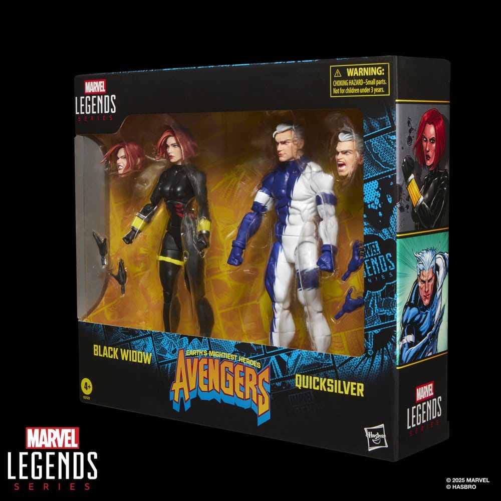 Avengers Marvel Legends Action Figure 2 Pack Black Widow & Quicksilver Hasbro