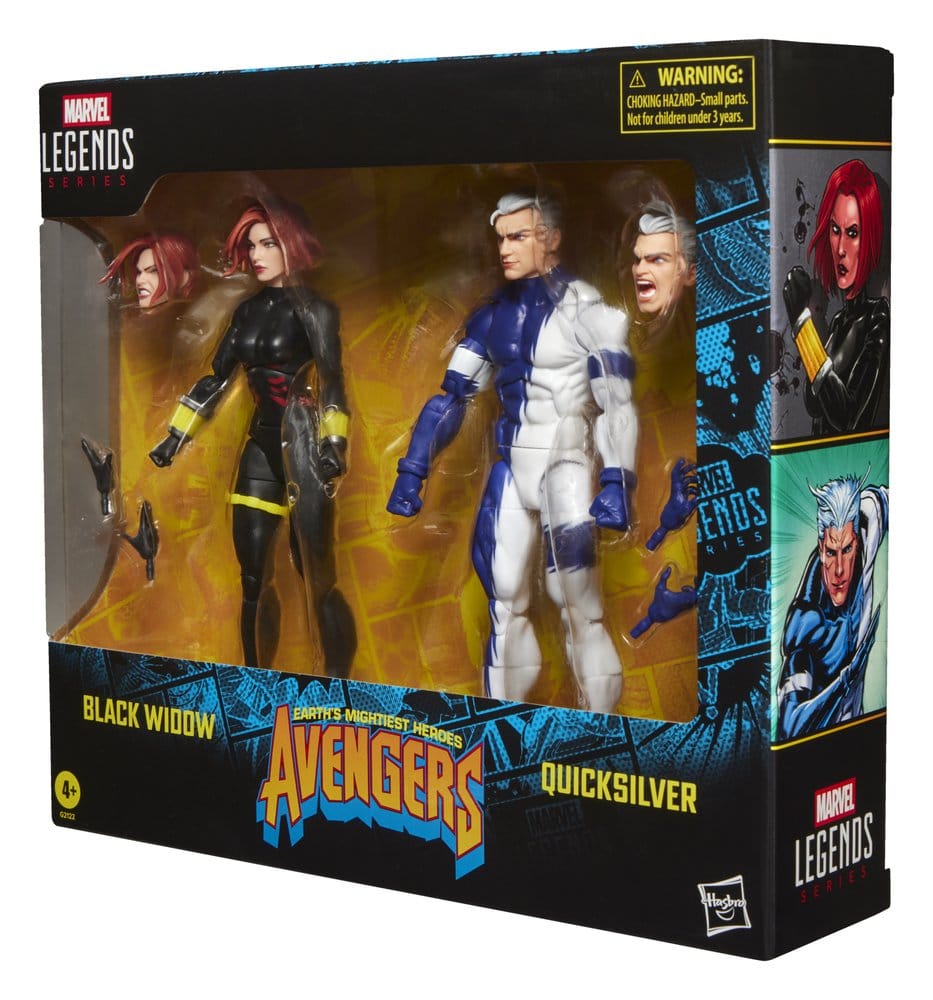 Avengers Marvel Legends Action Figure 2 Pack Black Widow & Quicksilver Hasbro