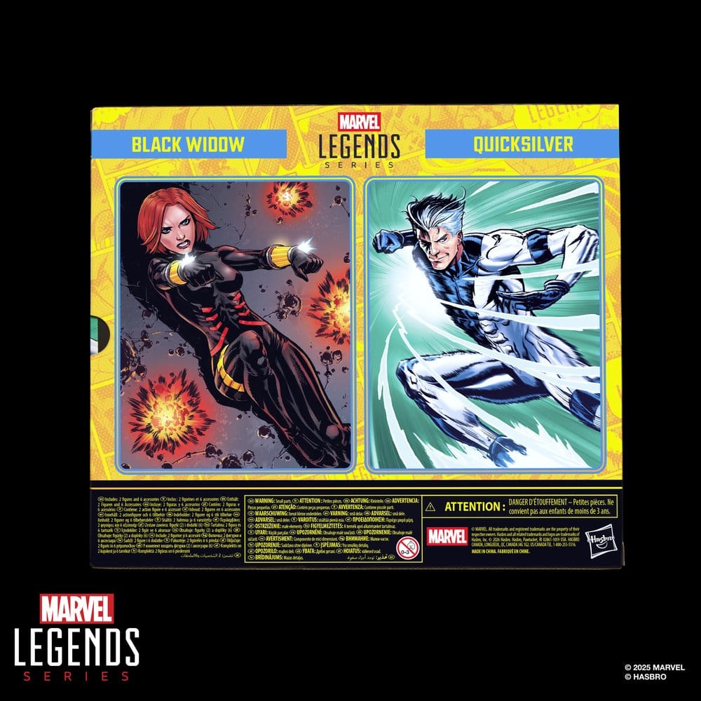 Avengers Marvel Legends Action Figure 2 Pack Black Widow & Quicksilver Hasbro