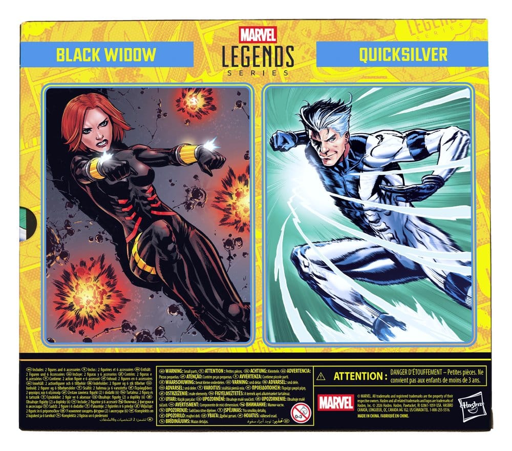 Avengers Marvel Legends Action Figure 2 Pack Black Widow & Quicksilver Hasbro