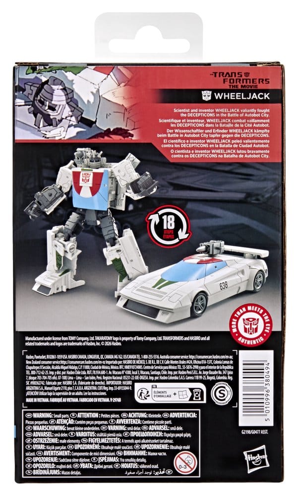 The Transformers The Movie Studio Series Deluxe Class Action Figure Wheeljack Hasbro
