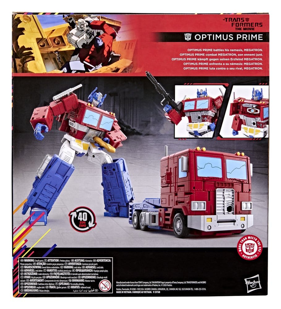 The Transformers The Movie Studio Series Leader Class Action Figure MTMTE Collection Optimus Prime Hasbro