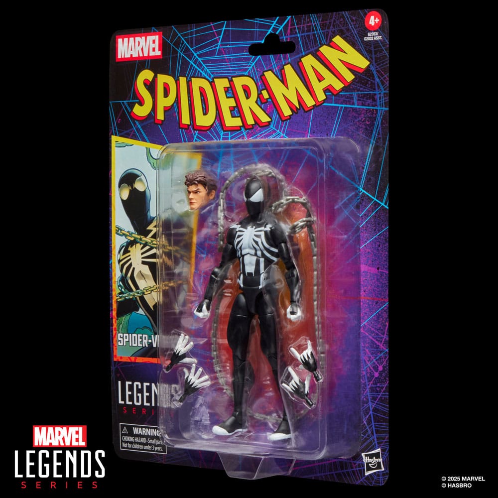 Spider-Man Marvel Legends Retro Action Figure Spider Venom Hasbro