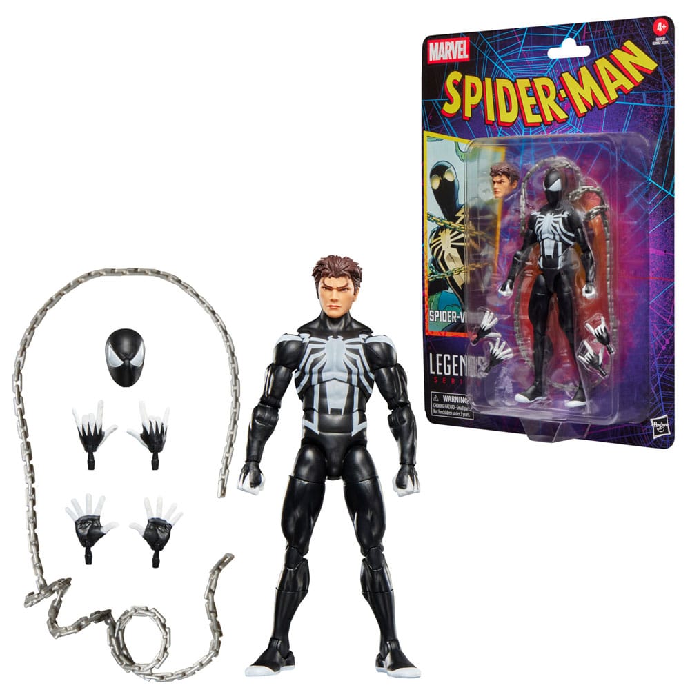 Spider-Man Marvel Legends Retro Action Figure Spider Venom Hasbro
