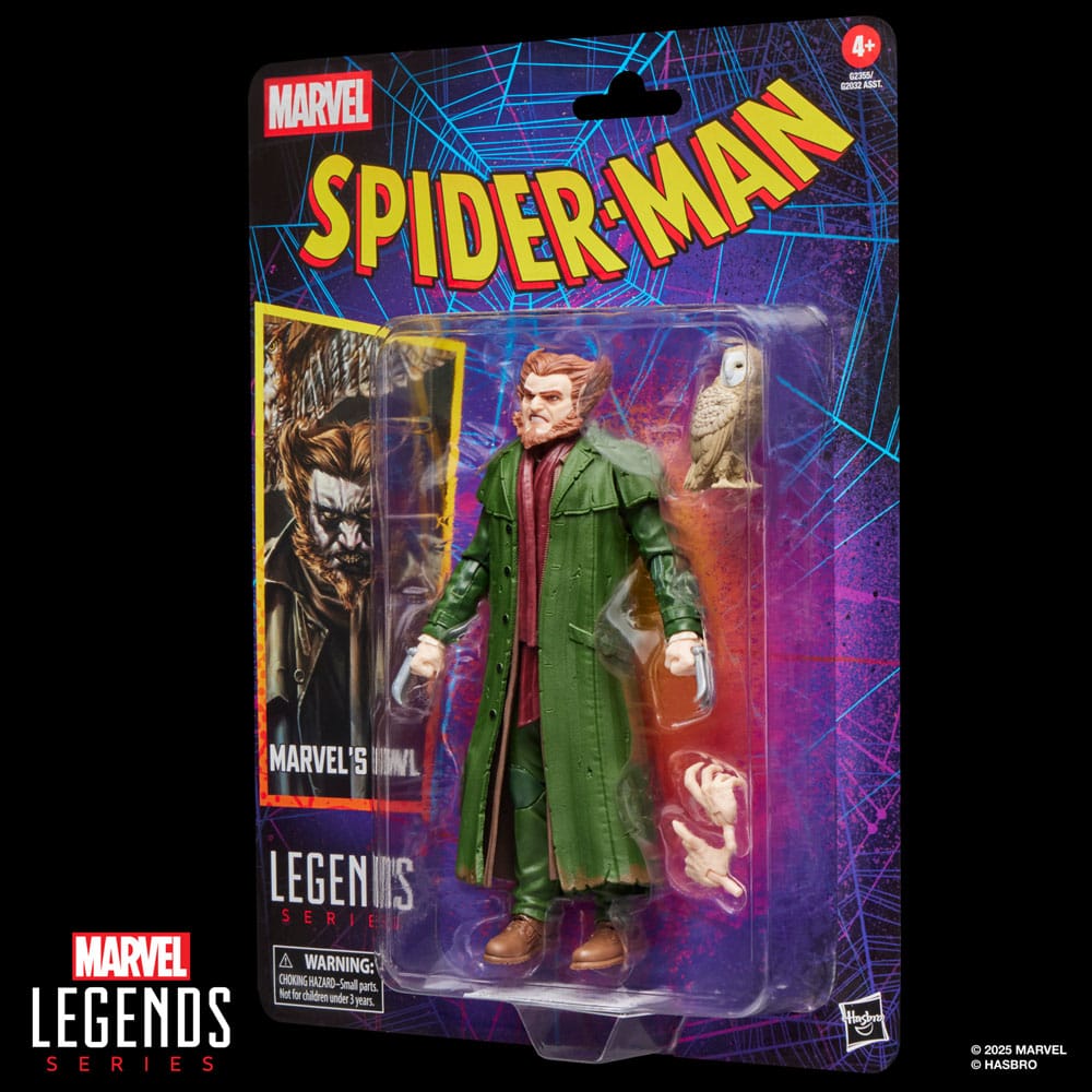 Spider-Man Marvel Legends Retro Action Figure Marvel's Owl Hasbro