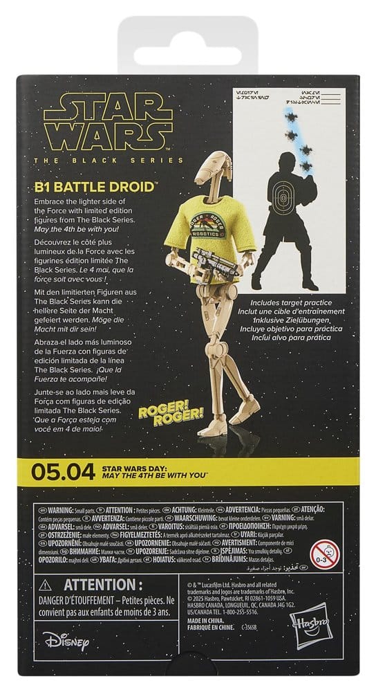 Star Wars Black Series Action Figure B1 Battle Droid May the 4th Be With You Hasbro