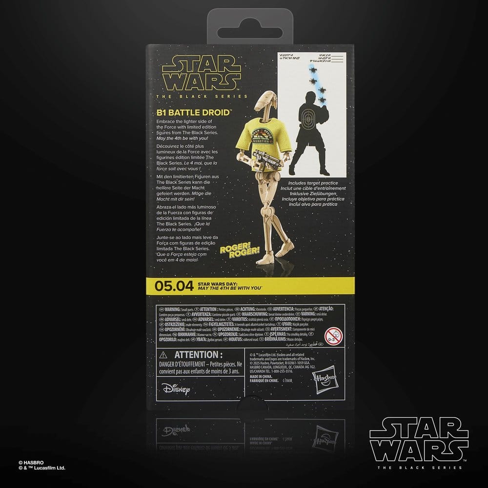 Star Wars Black Series Action Figure B1 Battle Droid May the 4th Be With You Hasbro