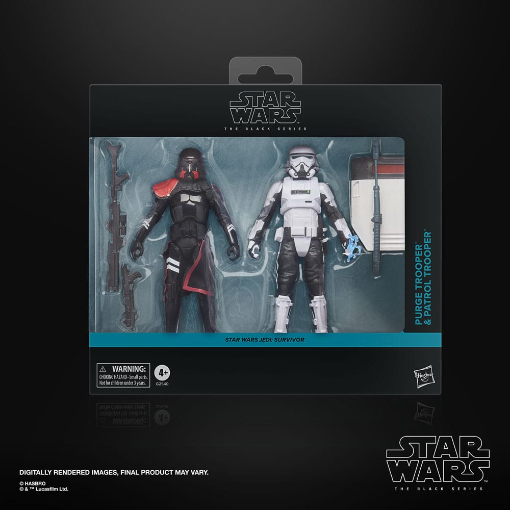 Star Wars Jedi Survivor Black Series Action Figure 2 Pack Purge Trooper & Patrol Trooper Hasbro