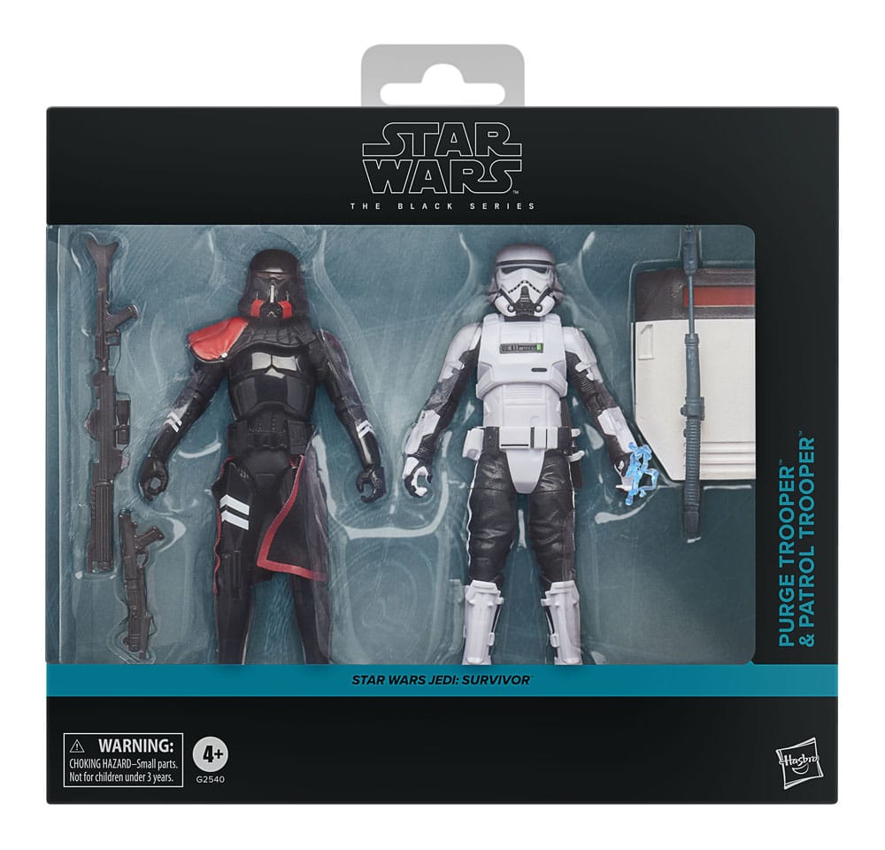 Star Wars Jedi Survivor Black Series Action Figure 2 Pack Purge Trooper & Patrol Trooper Hasbro