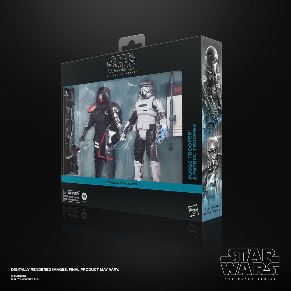 Star Wars Jedi Survivor Black Series Action Figure 2 Pack Purge Trooper & Patrol Trooper Hasbro