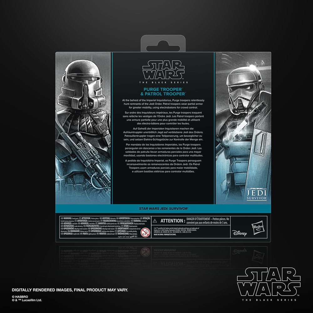 Star Wars Jedi Survivor Black Series Action Figure 2 Pack Purge Trooper & Patrol Trooper Hasbro