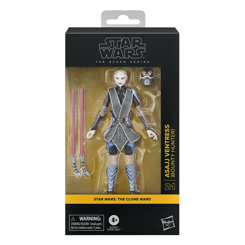 Star Wars The Clone Wars Black Series Action Figure Asajj Ventress Bounty Hunter Hasbro