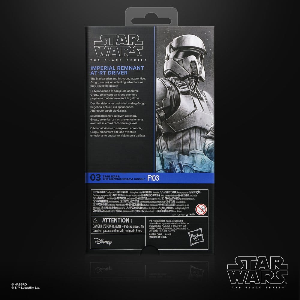 Star Wars The Mandalorian & Grogu Black Series Action Figure Imperial Remnant AT RT Driver Hasbro