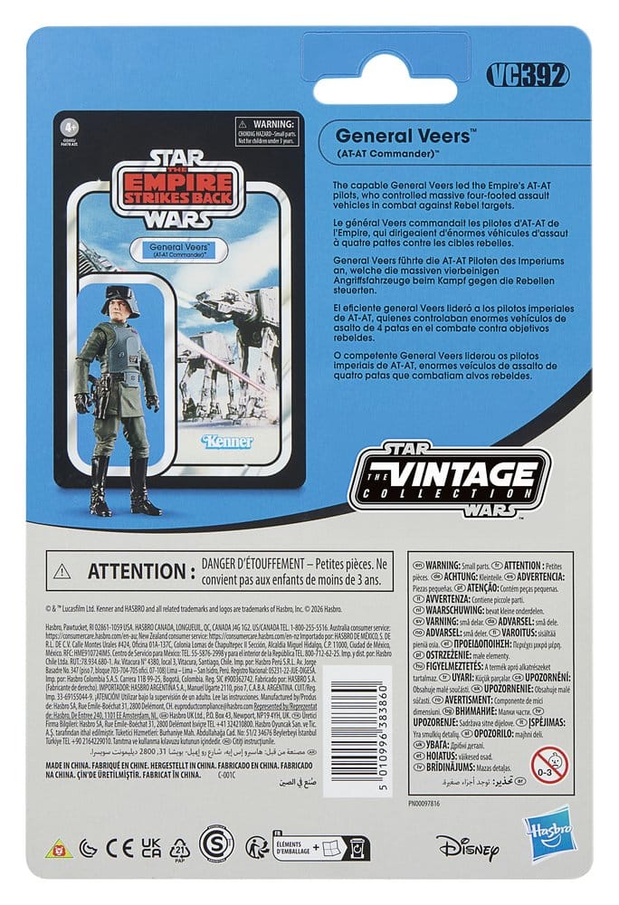 Star Wars Episode V Vintage Collection Action Figure General Veers AT AT Commander Hasbro