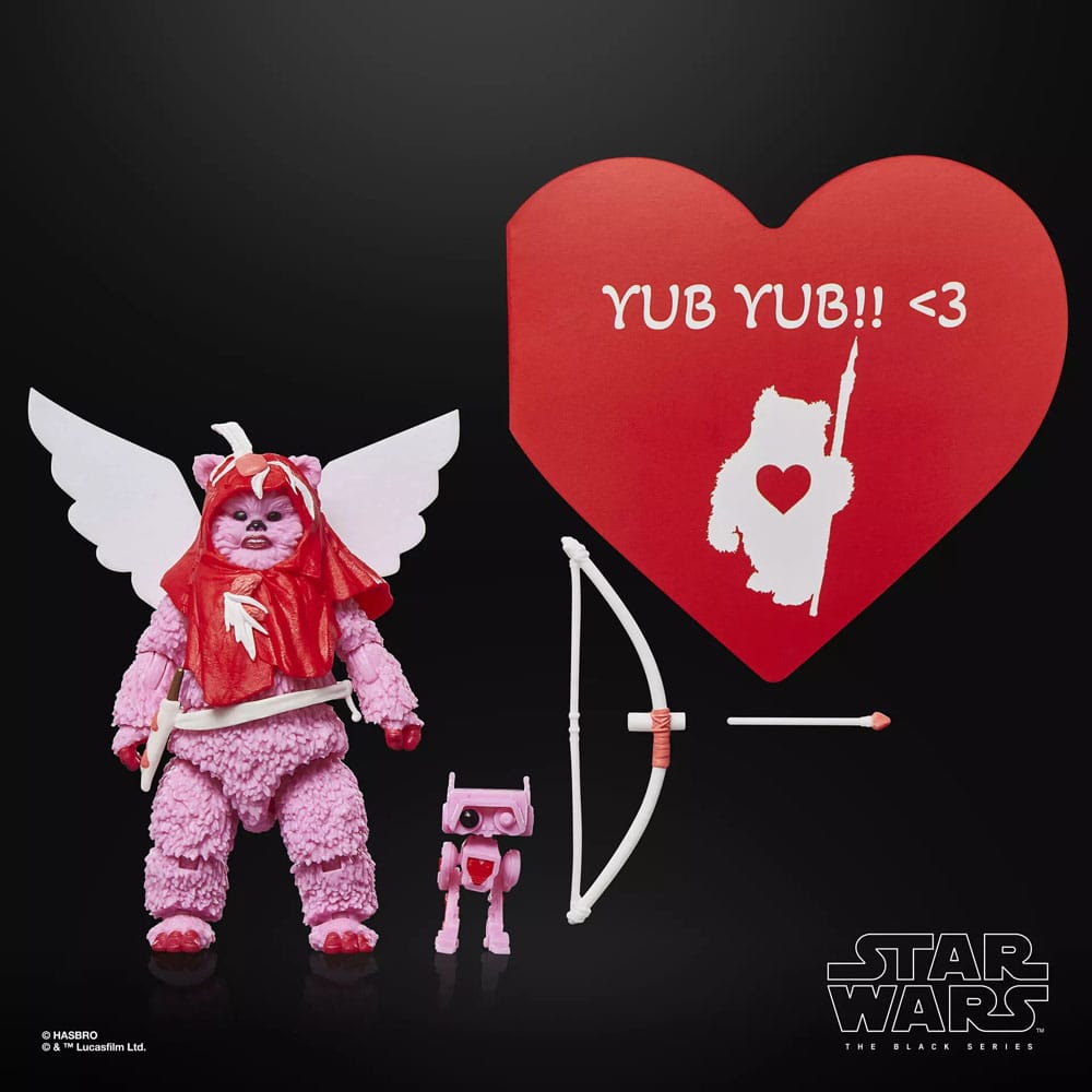 Star Wars Black Series Action Figure Ewok Valentine’s Day Edition Hasbro