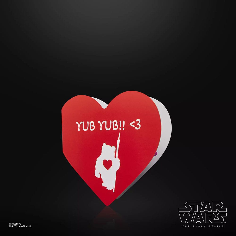 Star Wars Black Series Action Figure Ewok Valentine’s Day Edition Hasbro