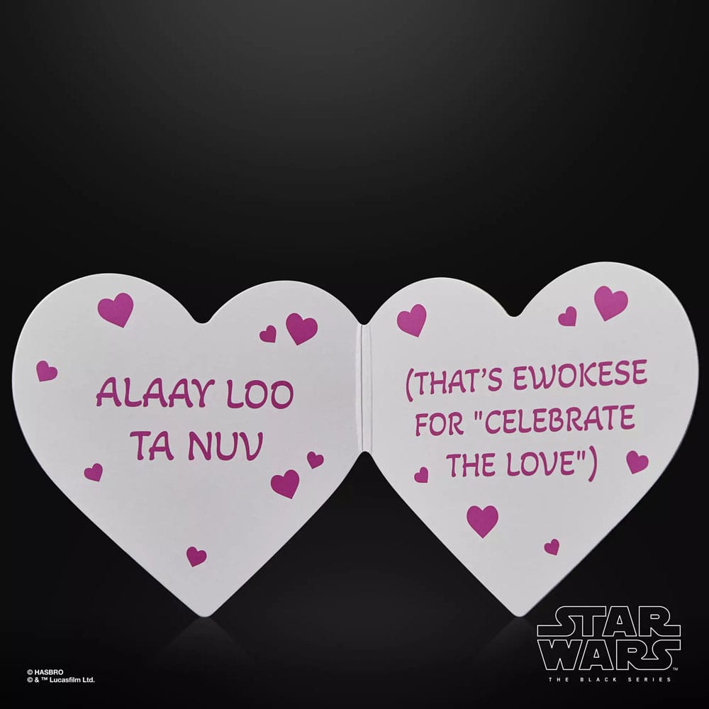 Star Wars Black Series Action Figure Ewok Valentine’s Day Edition Hasbro