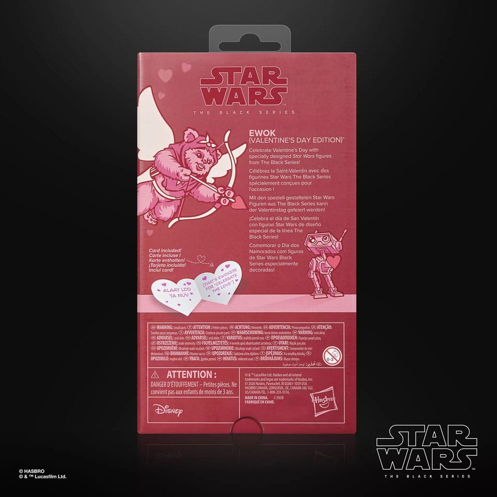Star Wars Black Series Action Figure Ewok Valentine’s Day Edition Hasbro