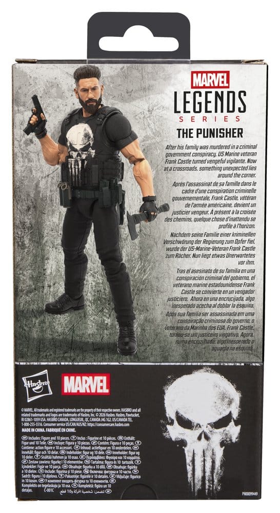 The Punisher Marvel Legends Action Figure The Punisher Hasbro