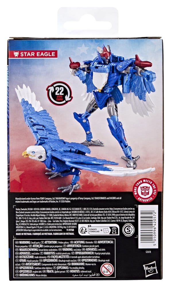 Transformers Deluxe Class Action Figure Star Eagle Hasbro