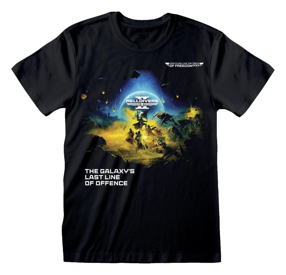 Helldivers T Shirt Taste Of Freedom Size XL Heroes Inc