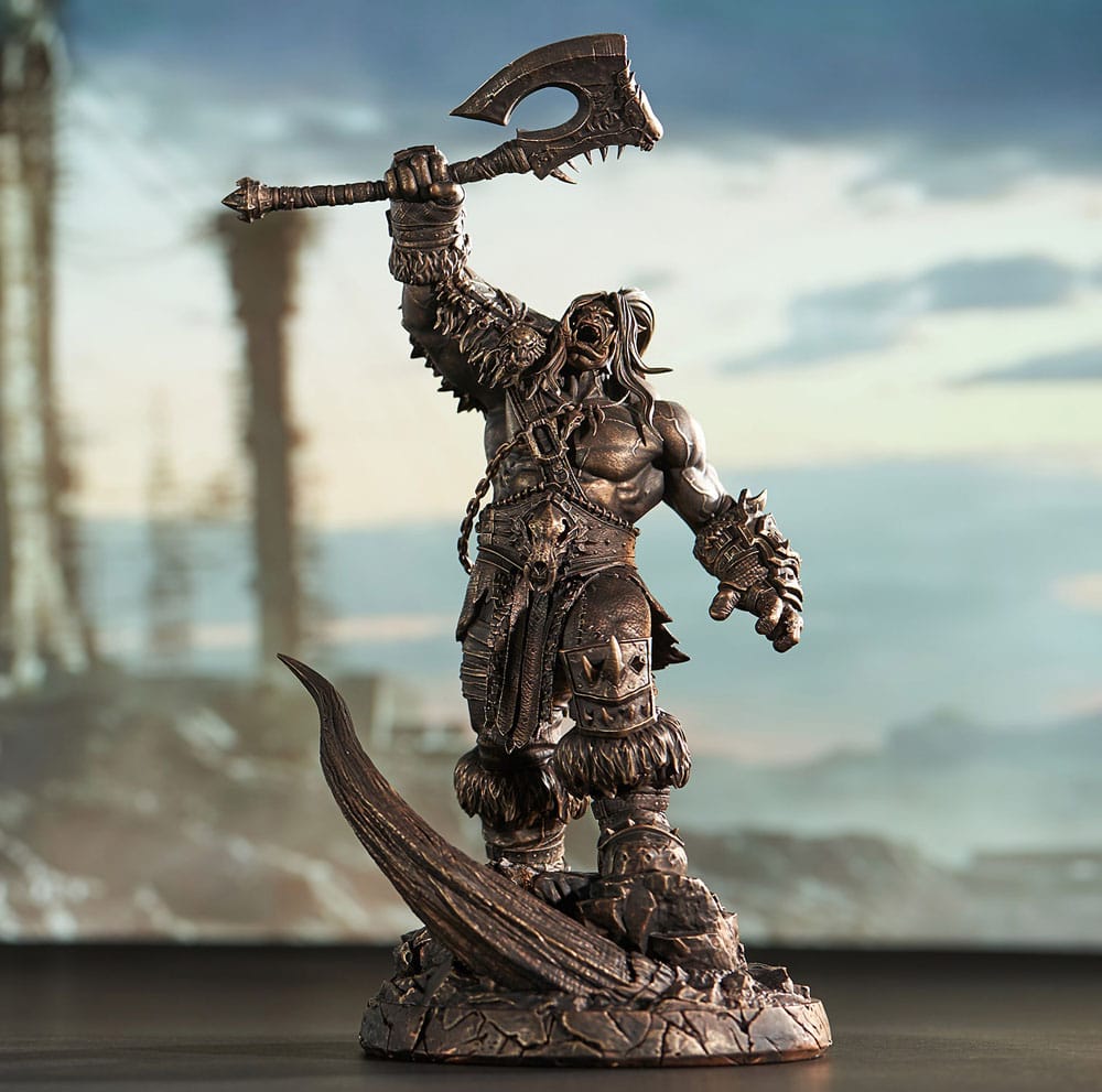 World of Warcraft Statue Bronze Coloured Edition Grommash Hellscream HEX Collectibles