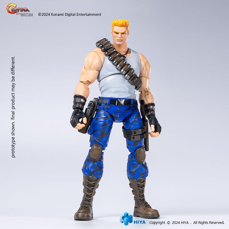 Contra Operation Galuga Exquisite Basic Action Figure Bill Rizer Hiya Toys