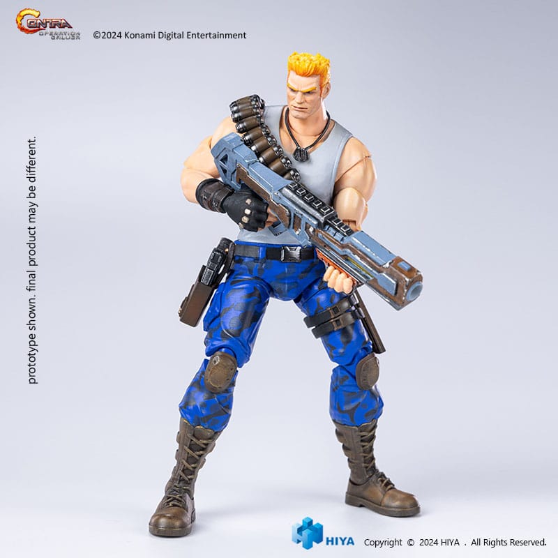 Contra Operation Galuga Exquisite Basic Action Figure Bill Rizer Hiya Toys