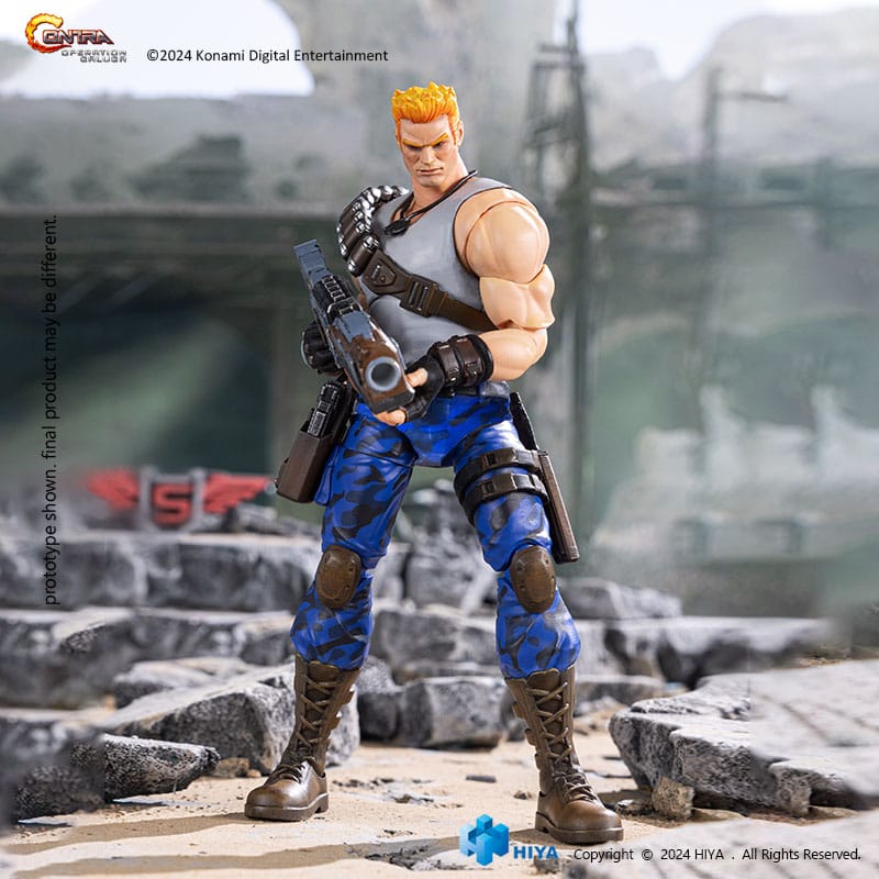 Contra Operation Galuga Exquisite Basic Action Figure Bill Rizer Hiya Toys