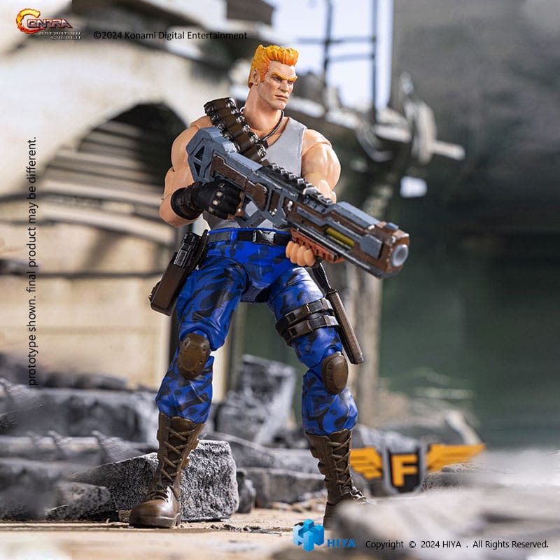 Contra Operation Galuga Exquisite Basic Action Figure Bill Rizer Hiya Toys