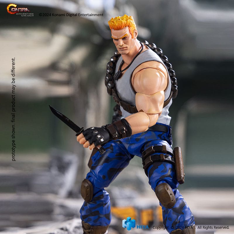 Contra Operation Galuga Exquisite Basic Action Figure Bill Rizer Hiya Toys